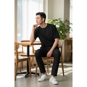 Cesare Attolini Black Dress Pants Size 44 New With Tags.